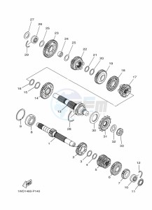 YZF250-A (B1X1) drawing TRANSMISSION