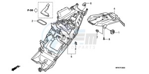 CB1000RA France - (F / CMF) drawing REAR FENDER