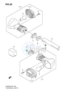 SV650 (E2) drawing TURNSIGNAL LAMP (SV650SK8 SAK8 SUK8 SUAK8)