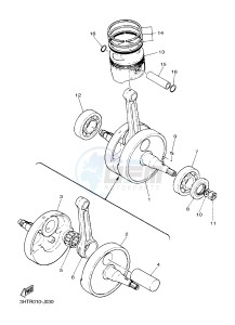 SR400 (2RDB) drawing CRANKSHAFT & PISTON