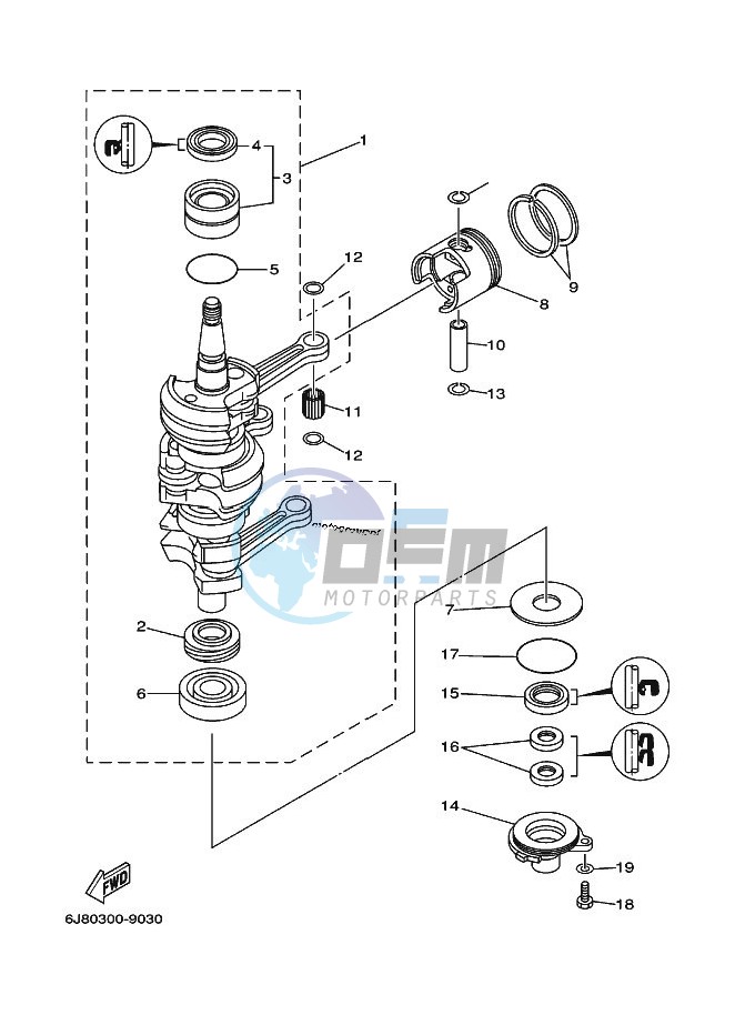 CRANKSHAFT--PISTON