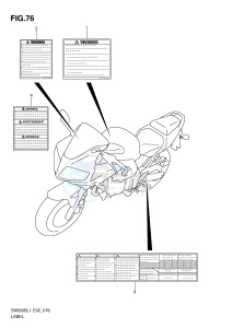 SV650S (E2) drawing LABEL (SV650SL1 E2)