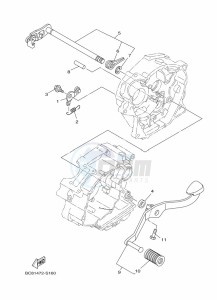 YBR125EGS (43BH) drawing SHIFT SHAFT