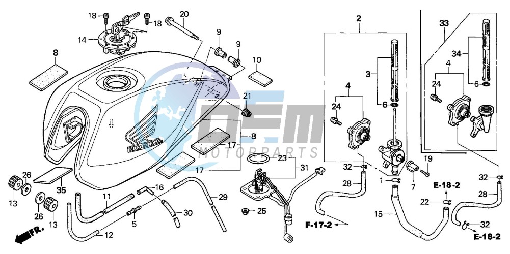 FUEL TANK (CB600F3/4/5/6)