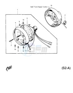 S2 A [MACH II] (-A) 350 [MACH II] drawing HEADLIGHT -- S2-A- -