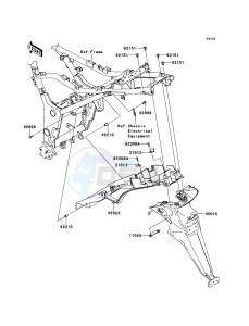 NINJA 250R EX250KBF GB XX (EU ME A(FRICA) drawing Rear Fender(s)