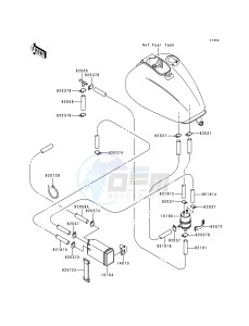 VN 1500 E [VULCAN 1500 CLASSIC] (E1) [VULCAN 1500 CLASSIC] drawing FUEL EVAPORATIVE SYSTEM