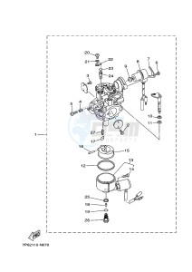 EF7200 357 (7P63 7P63 7P63 7P62 7P63) drawing CARBURETOR 1