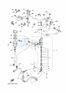 XTZ690 TENERE 700 (BFF2) drawing REAR MASTER CYLINDER