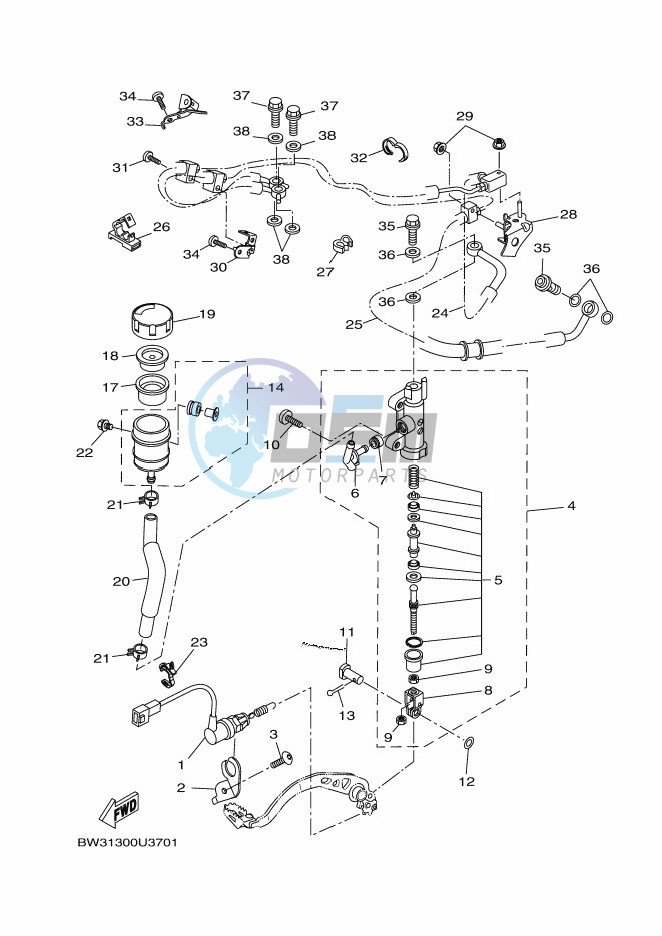 REAR MASTER CYLINDER