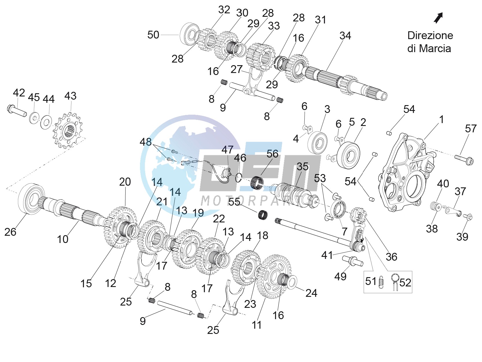 Gear box - Gear assembly