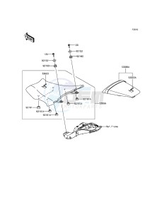 NINJA ZX-10R ABS ZX1000KFF FR XX (EU ME A(FRICA) drawing Seat