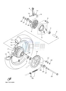 TT-R125 TT-R125LW (2CP6) drawing REAR WHEEL