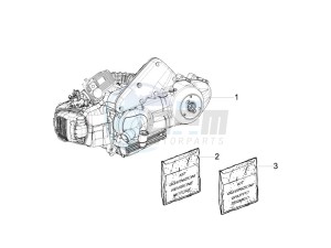 Beverly 125 e3 drawing Engine assembly