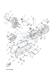 NS50N AEROX NAKED (1PL4 1PL4) drawing CRANKCASE