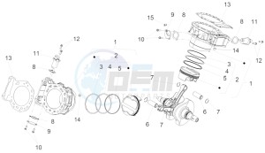 ETV 1200 Caponord Rally USA USA drawing Cylinder - Piston