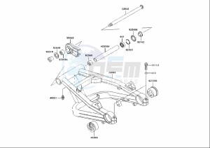 ZRX S 1200 (EU) drawing SWING ARM