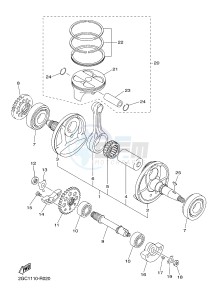 WR450F (2GCC) drawing CRANKSHAFT & PISTON