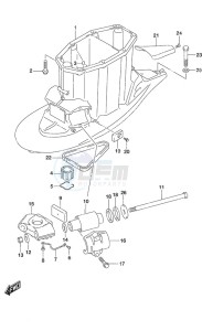 DF 350A drawing Drive Shaft Housing w/Transom (X)