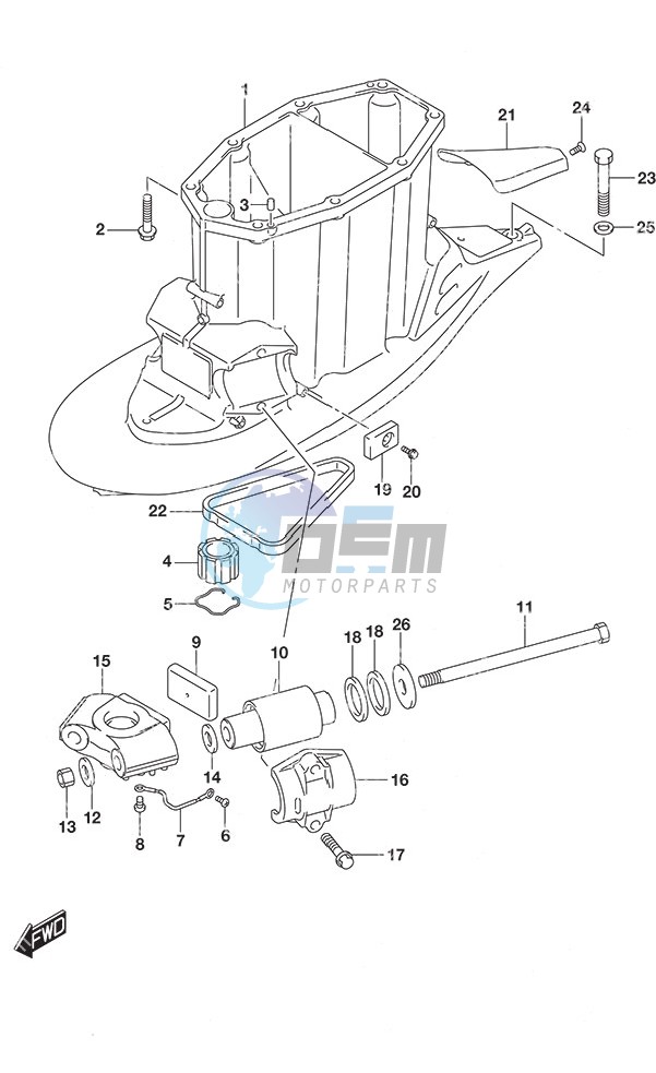 Drive Shaft Housing w/Transom (X)