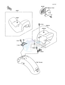 VN 1500 A [VULCAN 1500] (A10-A13) [VULCAN 1500] drawing SEAT