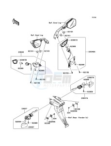 NINJA ZX-10R ZX1000E9F FR GB XX (EU ME A(FRICA) drawing Turn Signals