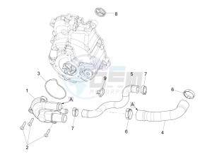 GTV 300 4T 4V ie (USA) USA drawing Cooler pump