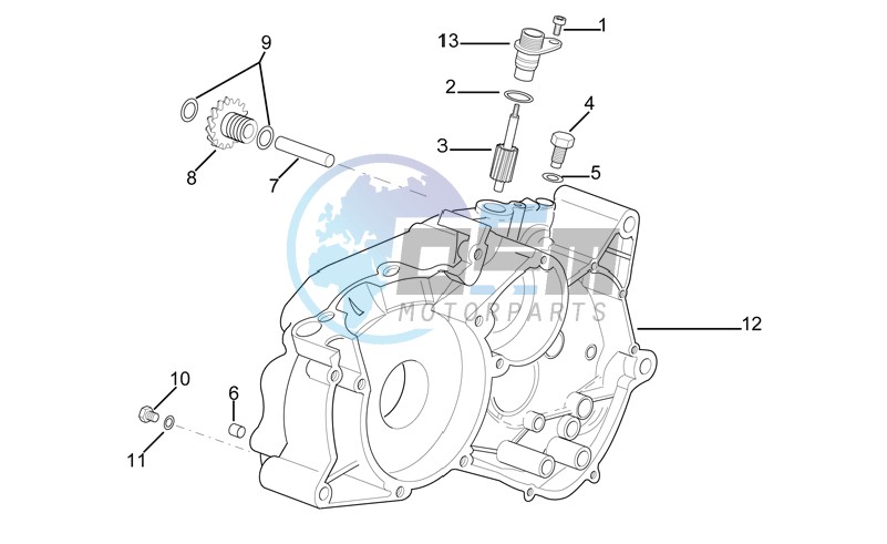 Left crankcase