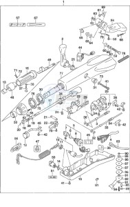 DF 50A drawing Tiller Handle