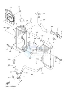 WR450F (2GC7 2GC8 2GC9 2GC9) drawing RADIATOR & HOSE