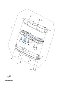 YP250RA EVOLIS 250 ABS (1YS8) drawing METER