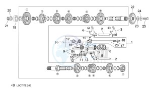 RSV 2 1000 drawing Gear box selector