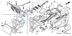 CBR1000RA9 Australia - (U / ABS MME) drawing TAILLIGHT (CBR1000RR8,9/R A9)