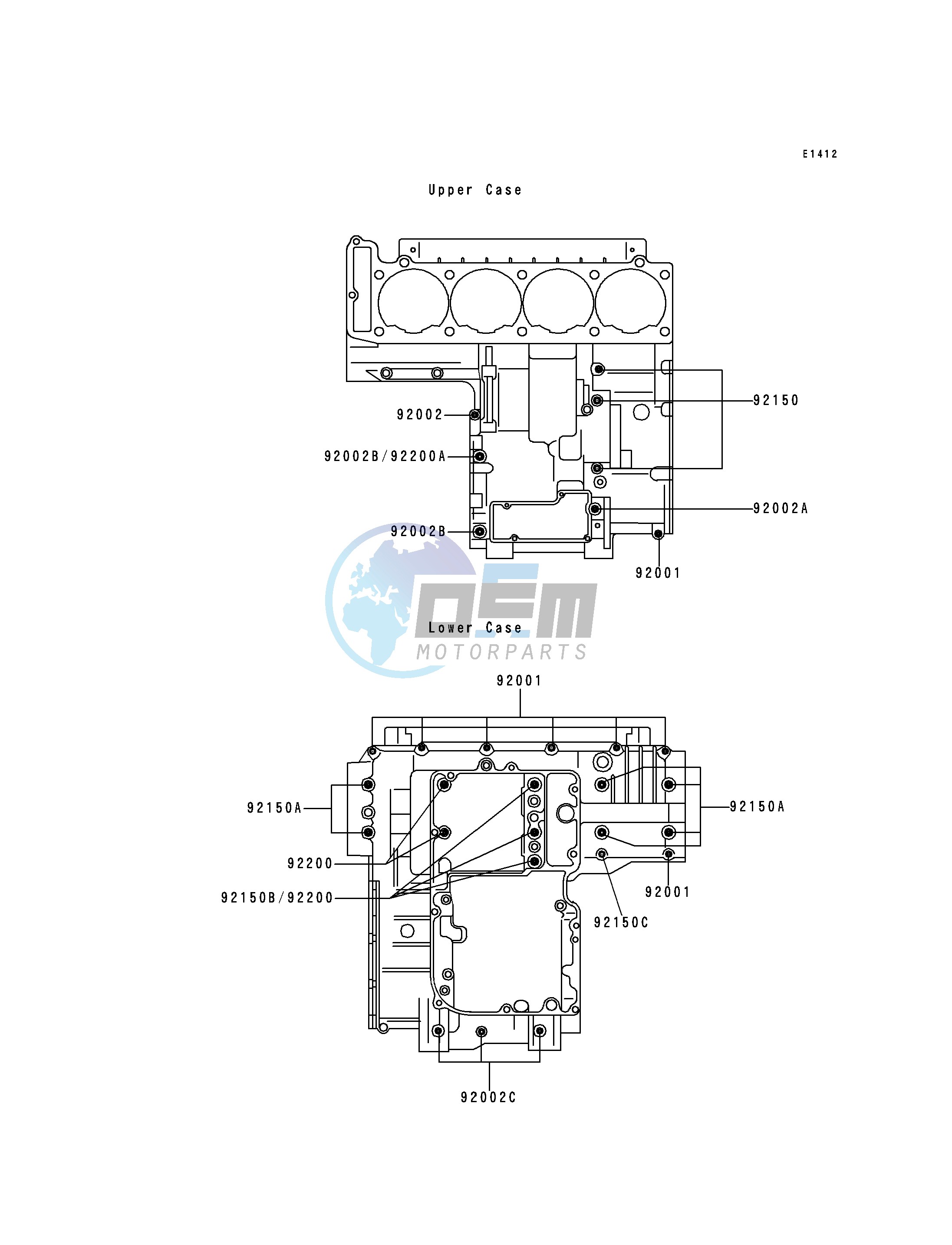 CRANKCASE BOLT PATTERN