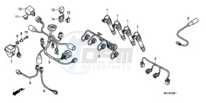 CBR1000RR9 UK - (E / MKH REP) drawing SUB HARNESS (CBR1000RR)