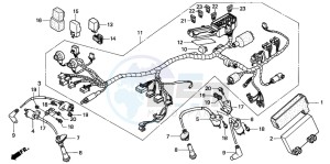 XRV750 AFRICA TWIN drawing WIRE HARNESS/ IGNITION COIL (1)