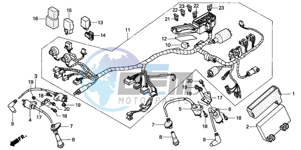 WIRE HARNESS/ IGNITION COIL (1)