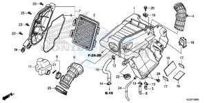 CRF250ME CRF250M UK - (E) drawing AIR CLEANER