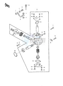 KE 175 D [KE175] (D2-D3) [KE175] drawing OIL PUMP -- 80-81 KE175-D2_D3- -