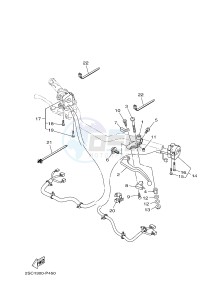 MT-09 TRACER MT09TRA TRACER 900 (2SCL) drawing HANDLE SWITCH & LEVER