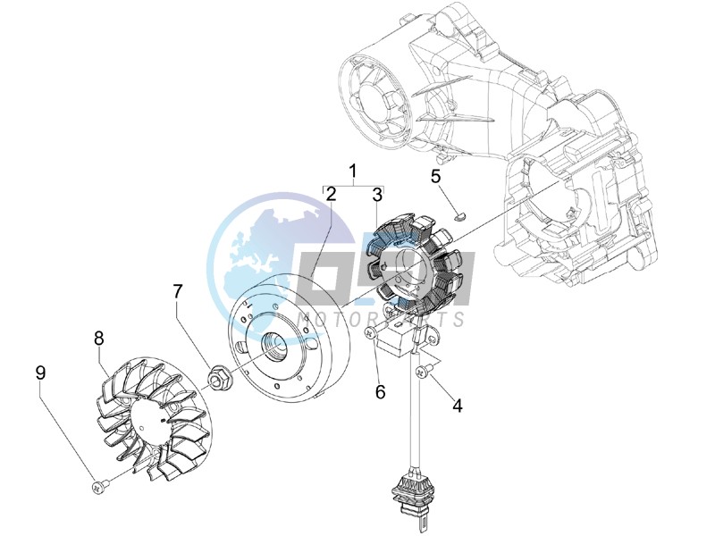 Flywheel magneto