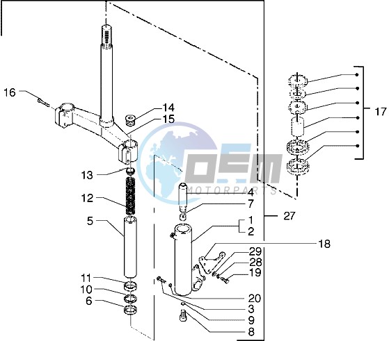 Fork-steering bearings