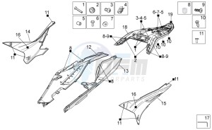 Tuono V4 1100 RR (USA-CND) USA-CND drawing Rear body I