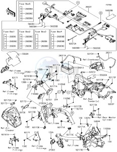 VULCAN S ABS EN650DHF XX (EU ME A(FRICA) drawing Chassis Electrical Equipment