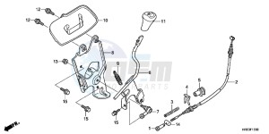 TRX500FMD TRX500FM Europe Direct - (ED) drawing SELECT LEVER