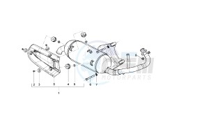 ATLANTIS - 50 CC VTHAL4AE2 2T drawing EXHAUST SYSTEM