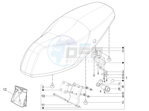 Typhoon 50 4T 4V E2 (NAFTA) drawing Saddle/seats