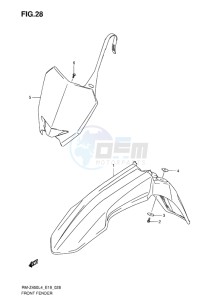 RM-Z450 EU drawing FRONT FENDER