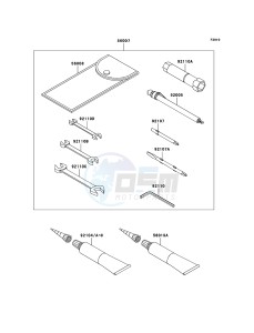 VN1600 MEAN STREAK VN1600B6F GB XX (EU ME A(FRICA) drawing Owner's Tools