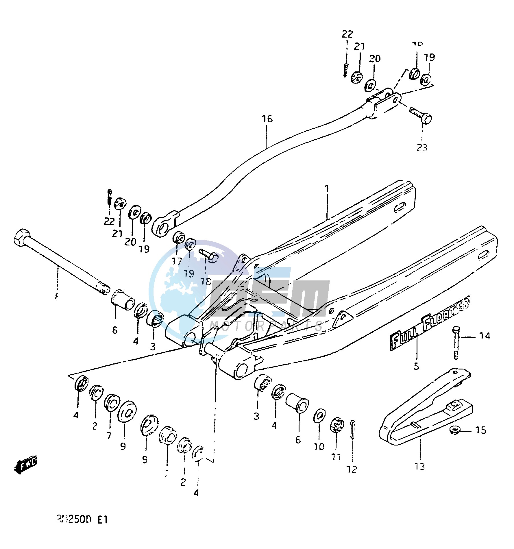 REAR SWINGING ARM MODEL Z